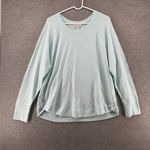 Athleta Mindset Sweatshirt Pullover Women Size XL Light Blue Activewear